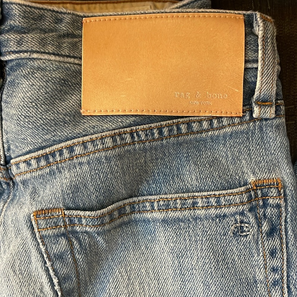 Rag & Bone Cropped Patch Work Jeans - image 2